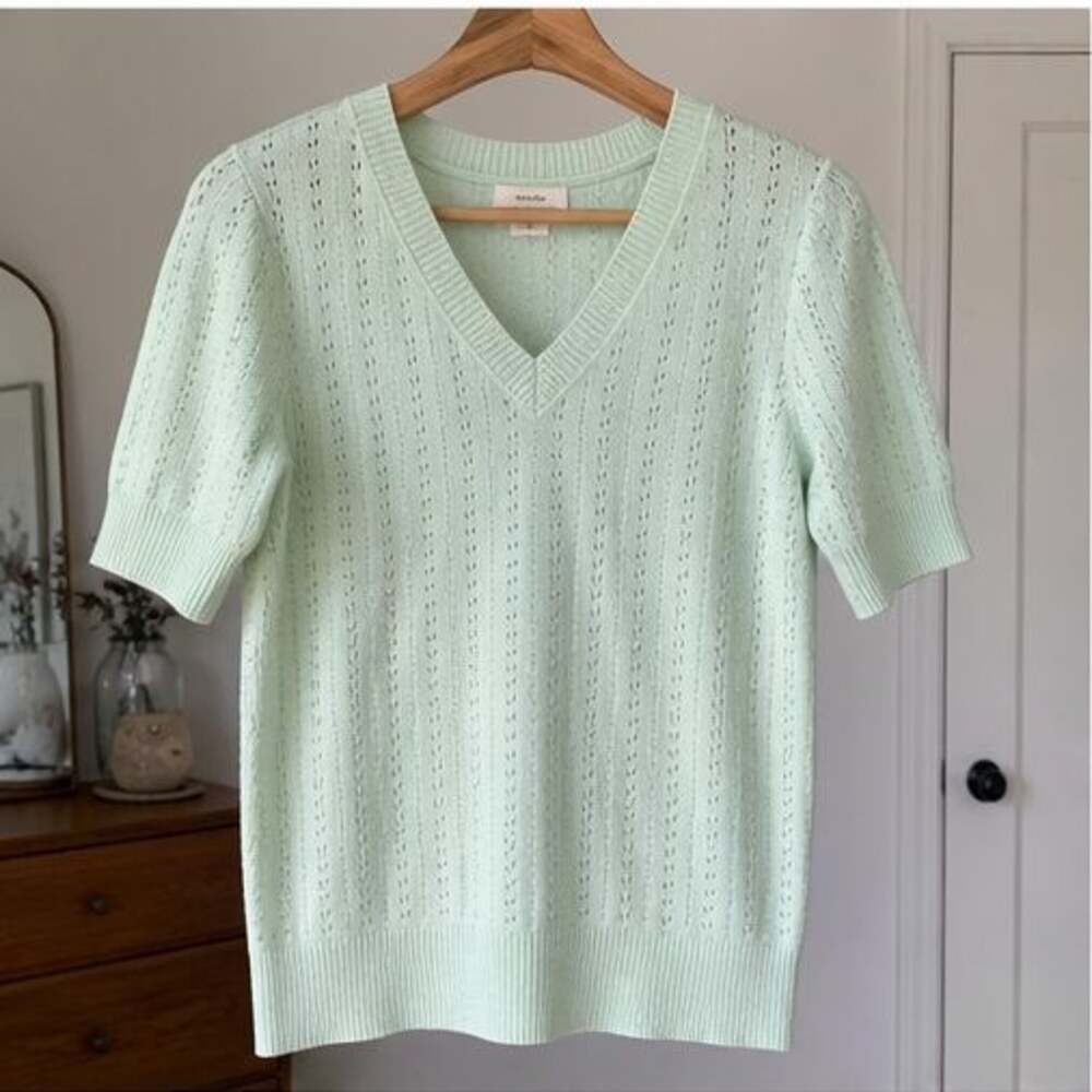 Sage Pleated Blouse